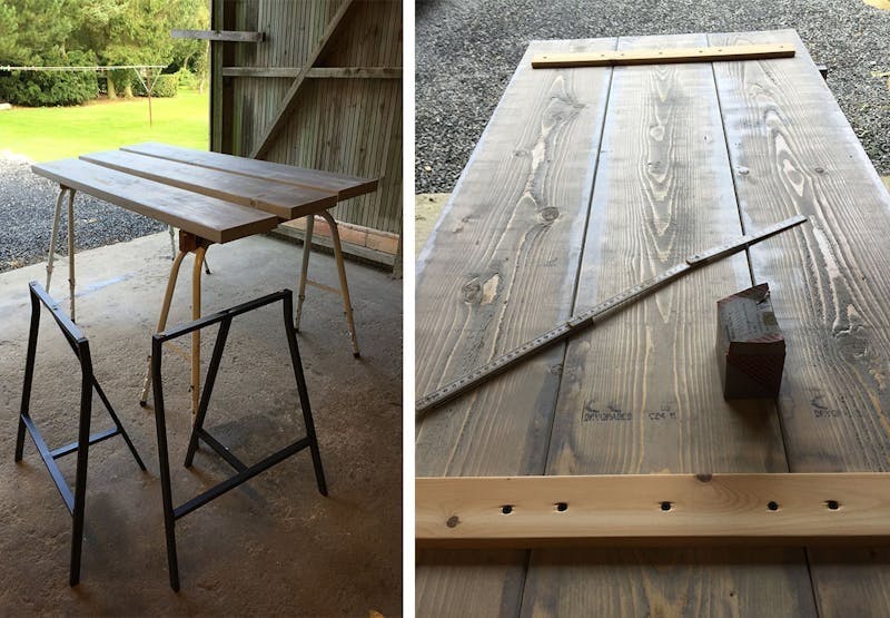 Slik lager du spisebord DIY enkelt spisebord